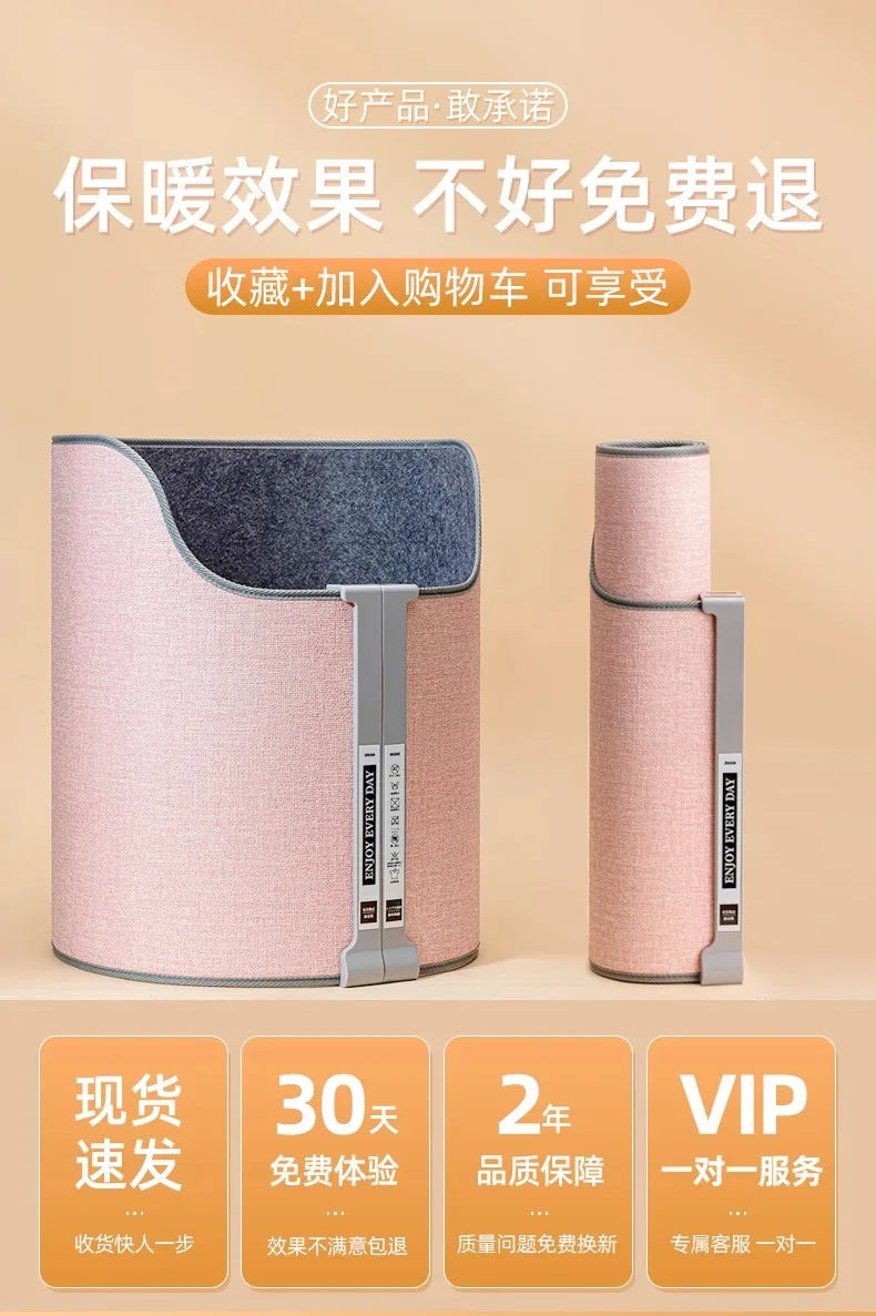 220V Electric Foot Warmer Under Desk Heating Pad for Office Winter Warmth Leg Heating Blanket DAB