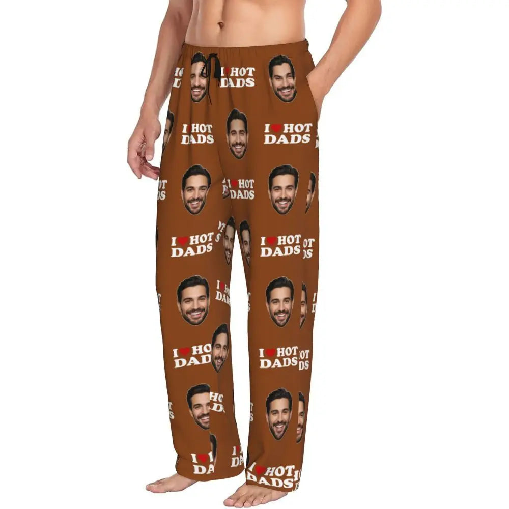 I Love Hot Moms Custom Pajama Pants