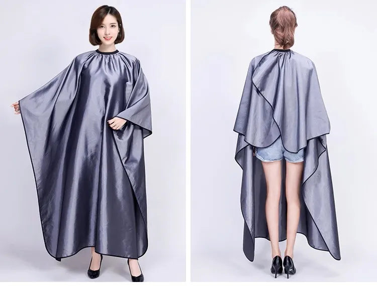 Custom Logo Water Repellent Adjustable Metal Button Hair Salon Work Hair Salon Hair Dressing Capes