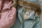 2025 Autumn Winter Girl Jacket Coat Faux Fur Hooded Plus Velvet Thicken Warm Jacket For Girl 4-14 Year Kids Teenager Girl Parka