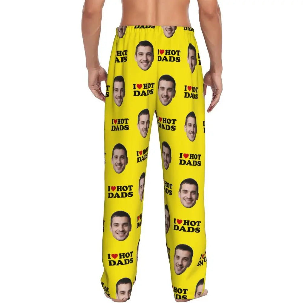 I Love Hot Moms Custom Pajama Pants