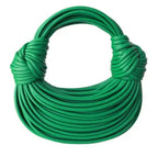 Women 2025 New Gold Luxury Designer Brand Handwoven Noodle Bags Rope Knotted Pulled Hobo Silver Evening Clutch Chic