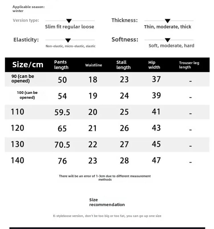 2-12Y Childrens Boys Denim Pants One-piece Fleece Thickened Autumn Winter Casual Kids Baby Boys Pants Toddler Boys Warm Jeans