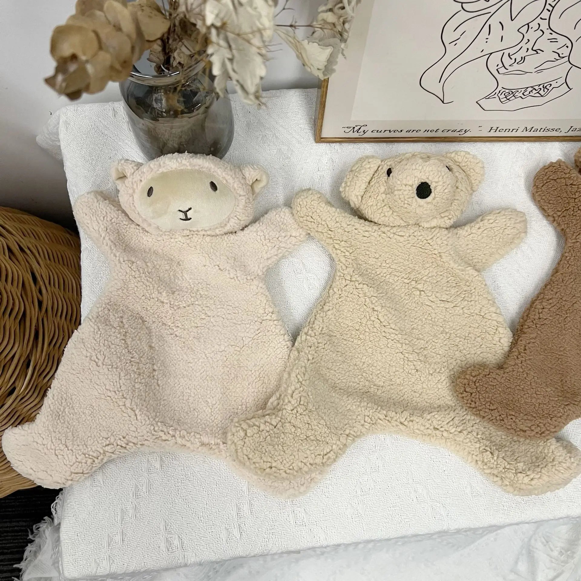 Baby Soothing Doll for Newborn Accessories Photography Props Cute Bear Baby Sleeping Doll Baby Care Soft Plush Dolls