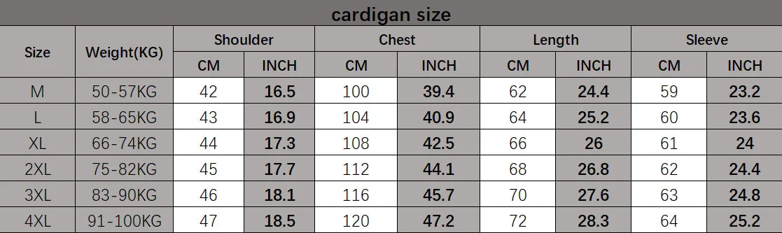 Men Cardigan Sweater 2025 Autumn Winter