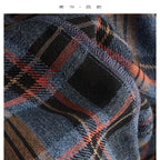 High-Quality Custom-Made Fabrics, Very Limited Quantity ~ Women's Plaid Long-Sleeve Shirt with Polo Collar, Casual Slim-Fit Loose Top, New Autumn 2025 Model