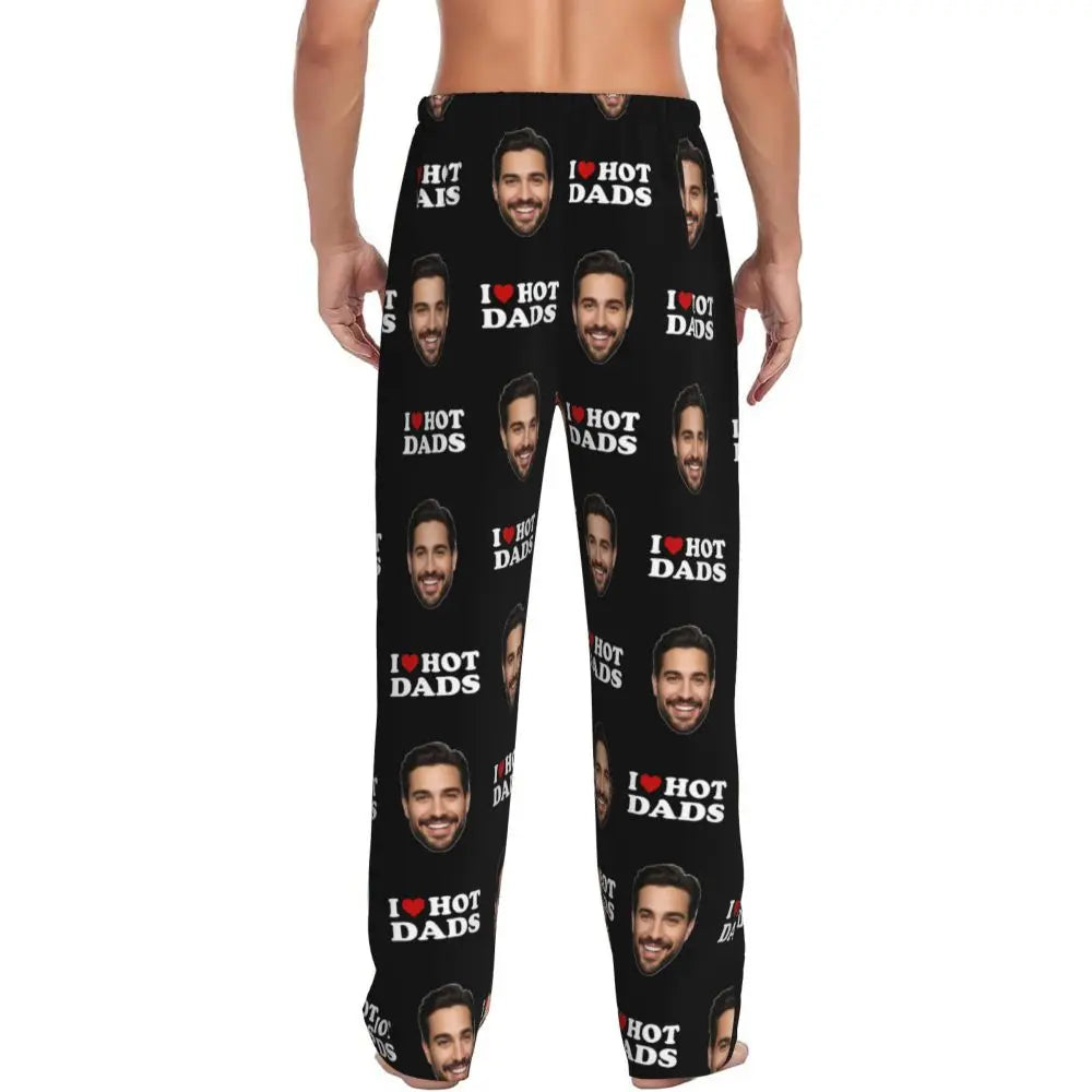 I Love Hot Moms Custom Pajama Pants