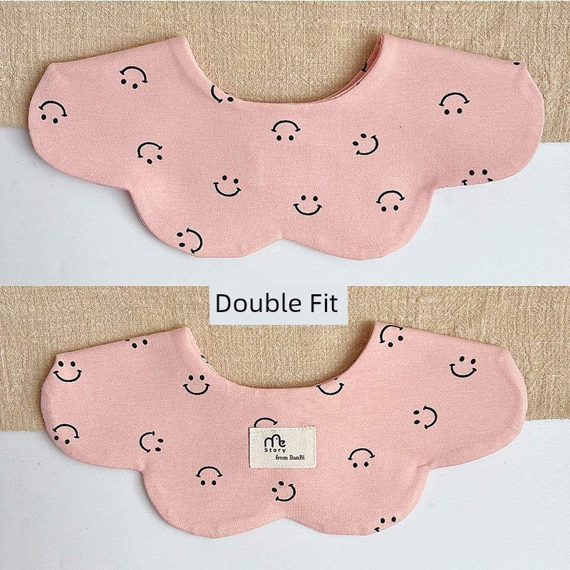[2] Baby double-sided saliva towel ins K-style New arrival baby cotton bib Easiest for match double-sided saliva pocket bib