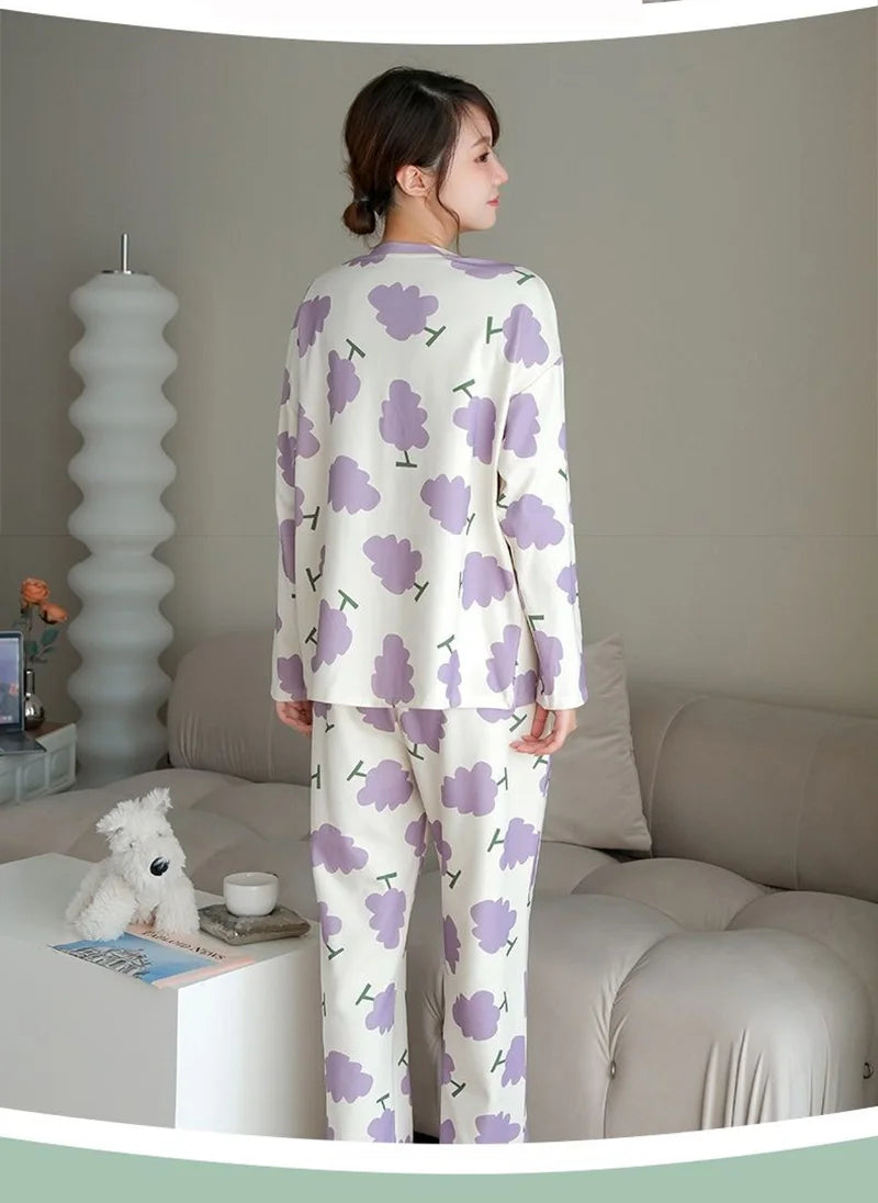 Nursing Pregnant Women's Clothing Set Large Size