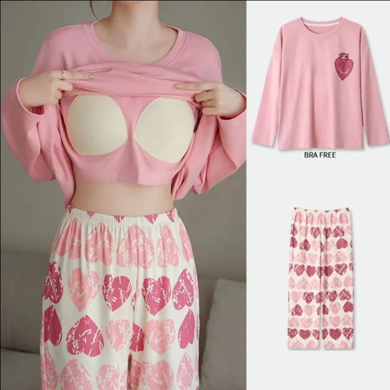 Nursing Pregnant Women's Clothing Set Large Size