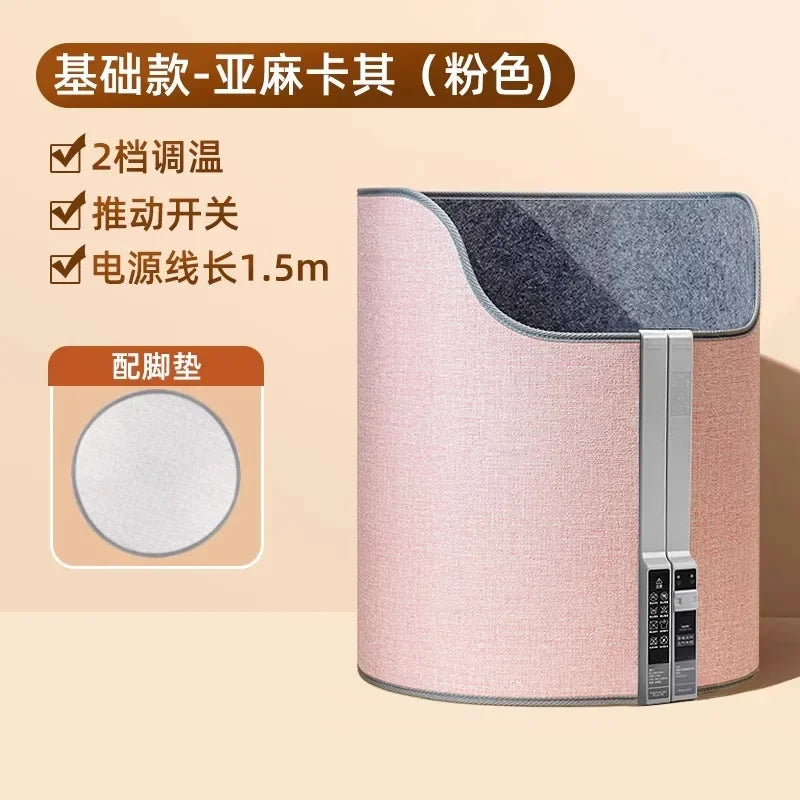 220V Electric Foot Warmer Under Desk Heating Pad for Office Winter Warmth Leg Heating Blanket DAB