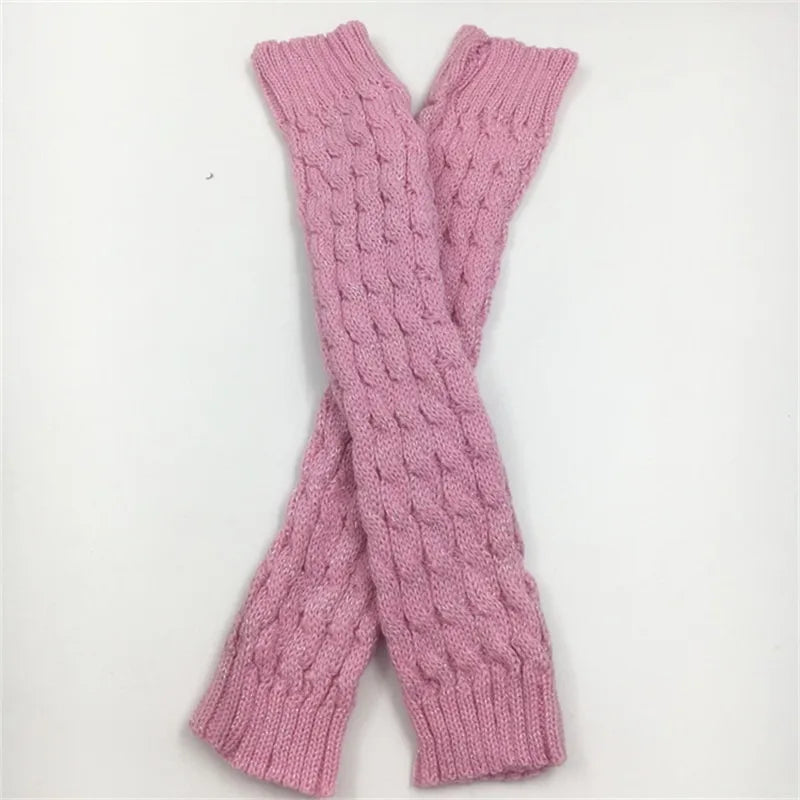 New Women Autumn And Winter Legwarmers Kapron Hemp Flowers Kneepad Leg Warmer Female Girls Pile Heap Socks Sports Safety