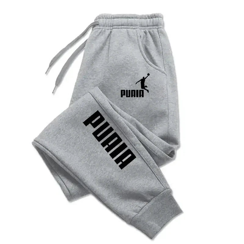 Men's Pant PUAIA Print s Autumn/Winter New Sport Jogging Trousers Fitness Loose Fit Clothing Solid Color Outfit Streetwear Pants