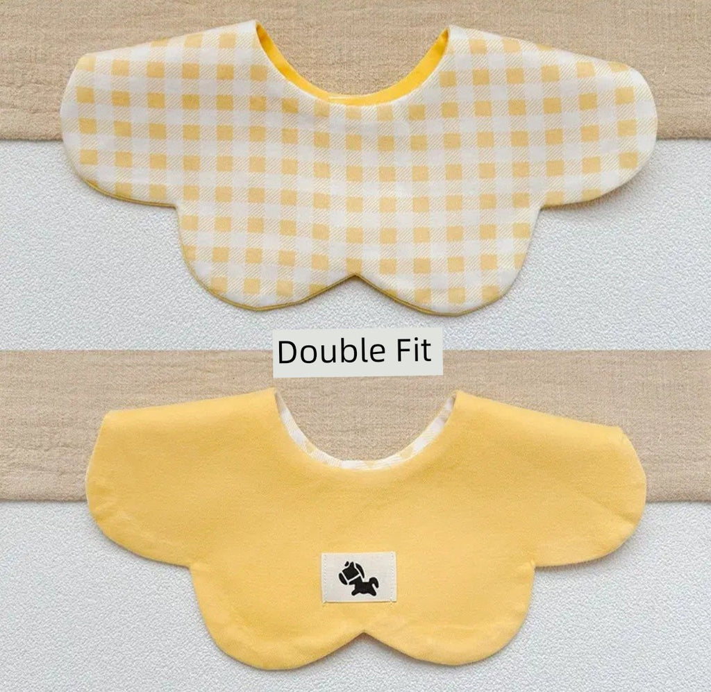 [2] Baby double-sided saliva towel ins K-style New arrival baby cotton bib Easiest for match double-sided saliva pocket bib
