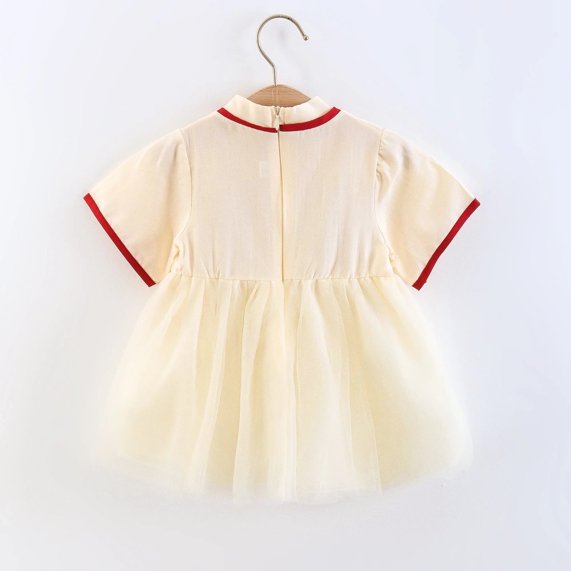 Children's Clothing Girl's Dress Summer New Cute Small Bow Flower Embroidery Improved Version Hanfu Ru Skirt