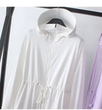 UV Protection Thin Breathable Sun-Proof  Cycling Coat Ice Silk Sunscreen Hoodies Long Sleeve Summer Ice Silk Sunscreen Clothing