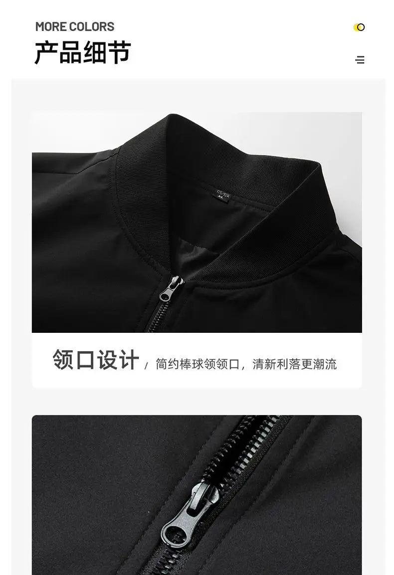 Men Casual Jacket Stylish And Versatile Outerwear For Spring And Autumn