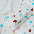 Baby Gauze Bath Towel Pure Cotton Six Layer Absorbent Towel 110cm x110cm Newborn Blanket Children Bath Towel