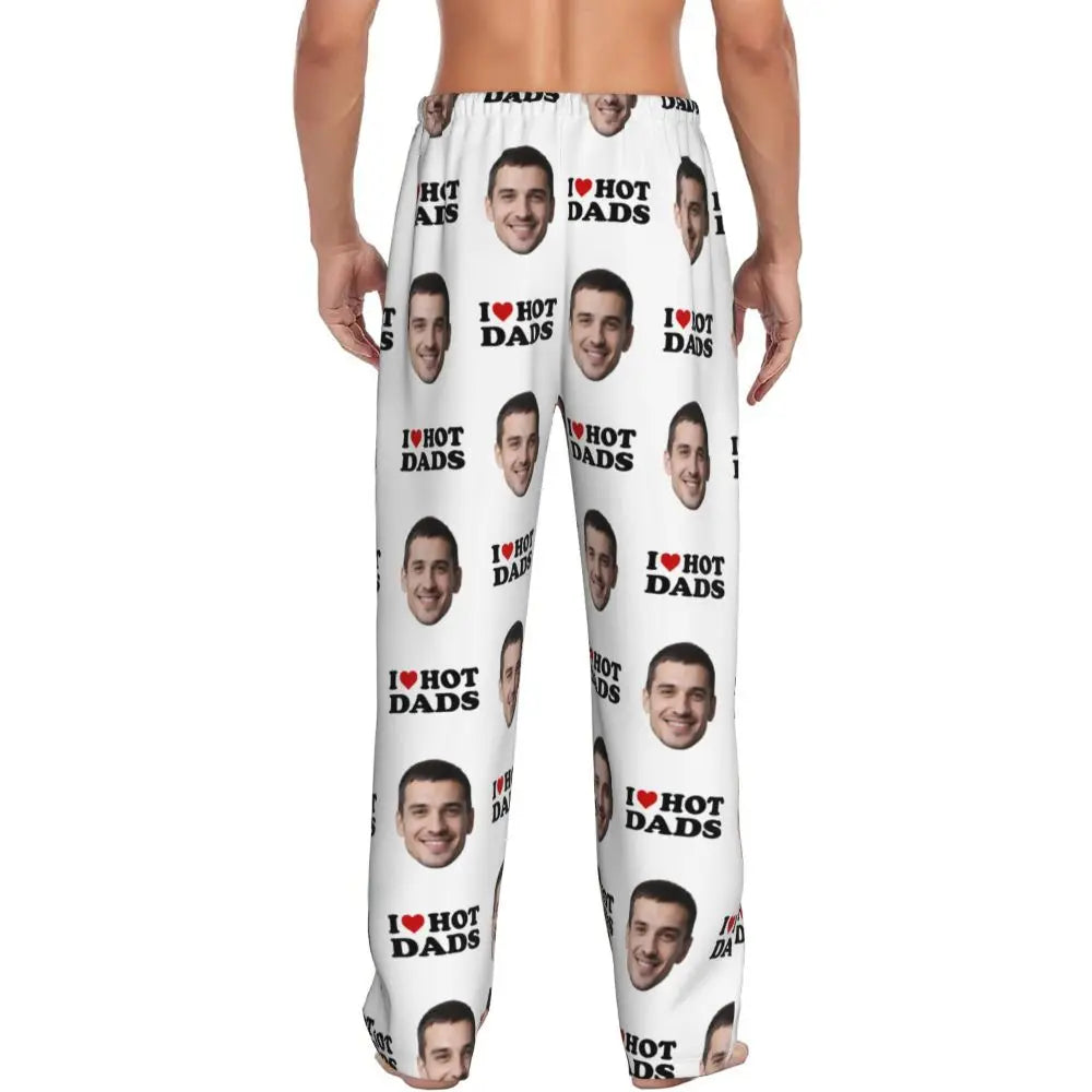 I Love Hot Moms Custom Pajama Pants