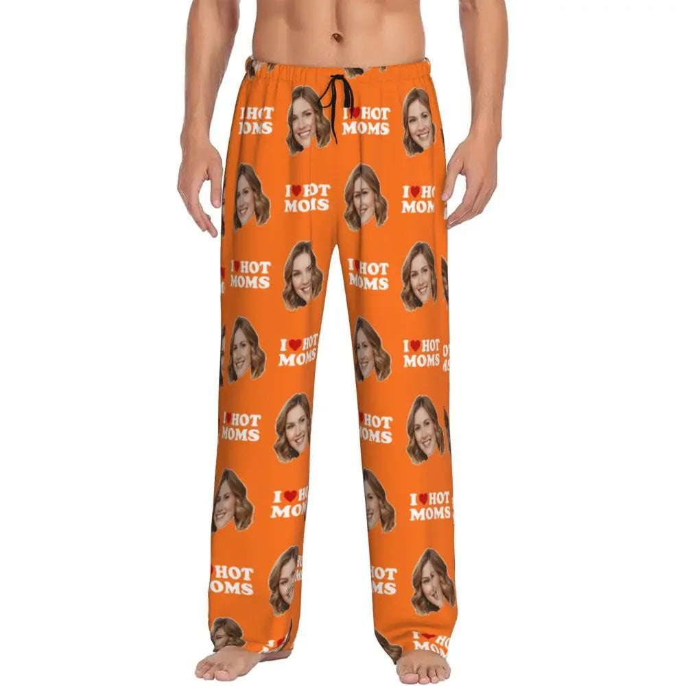 I Love Hot Moms Custom Pajama Pants