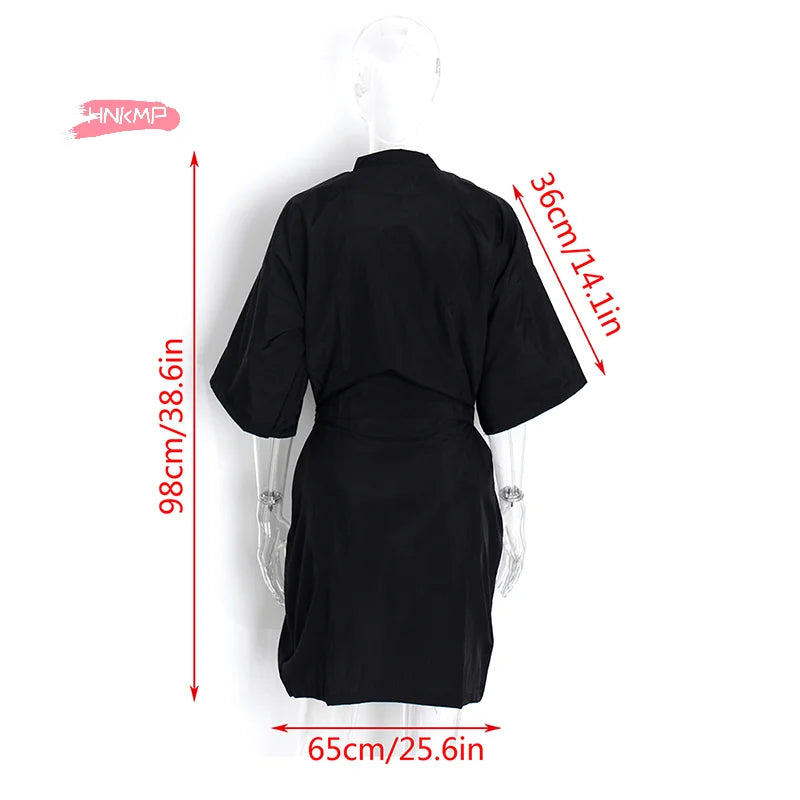 Lightweight Salon Client Gown Hair Cutting Smock Robe Cape for Professional Stylists Hairdressing Salon Smock