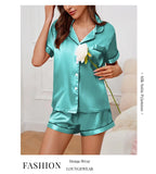 Women's Pajamas Set Satin Sleepwear