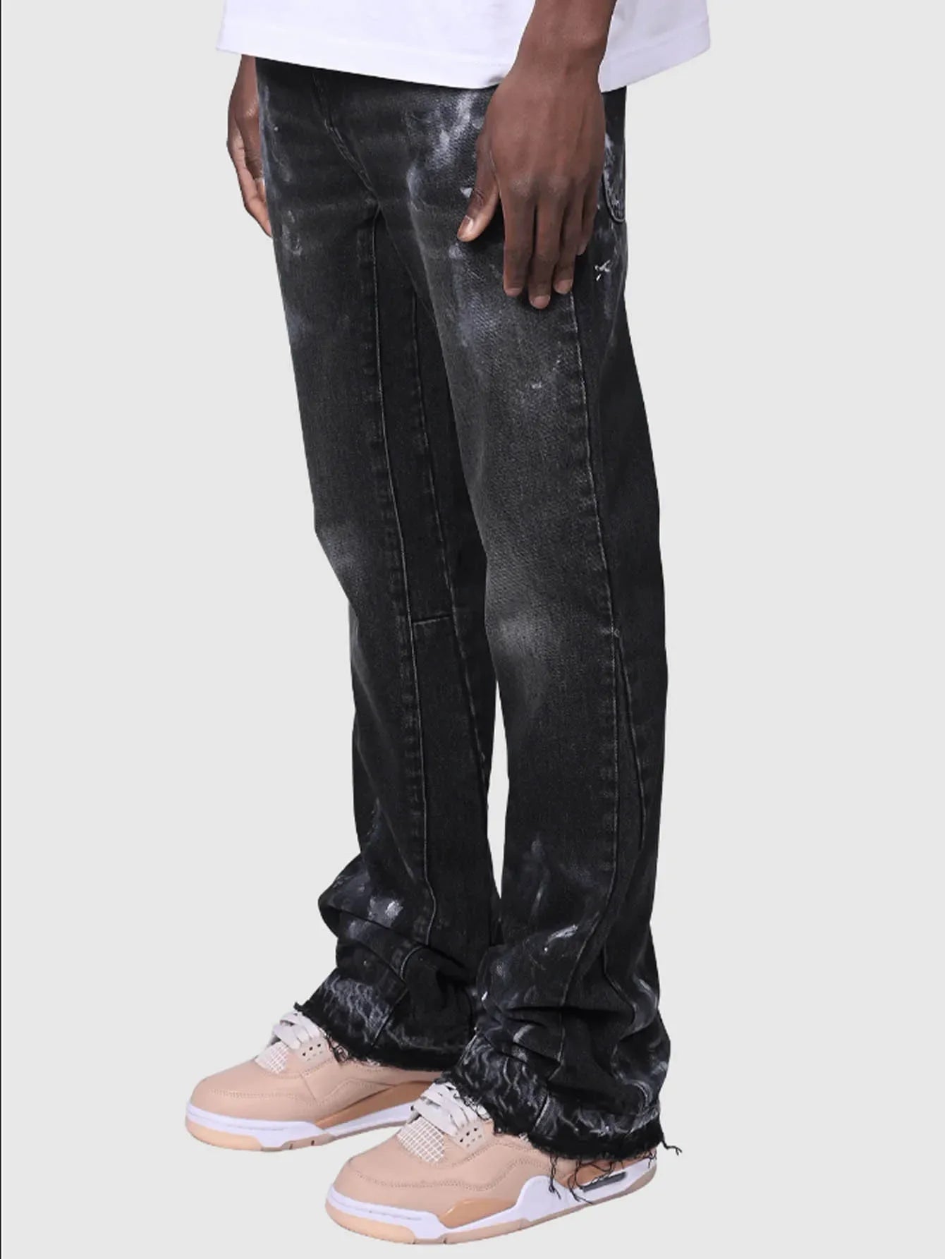 Jeans Men Denim Pant Vintage Straight Pants