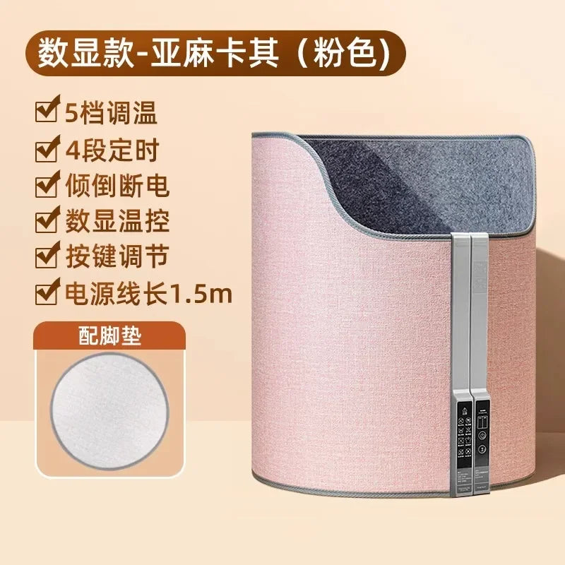 220V Electric Foot Warmer Under Desk Heating Pad for Office Winter Warmth Leg Heating Blanket DAB