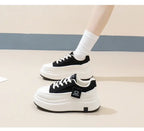 Shoes for Women Autumn Trend New Woman Flats Shoes Chunky Lace-up Soft-sole Casual Sneakers Female Vulcanized Shoe Walking Shoe