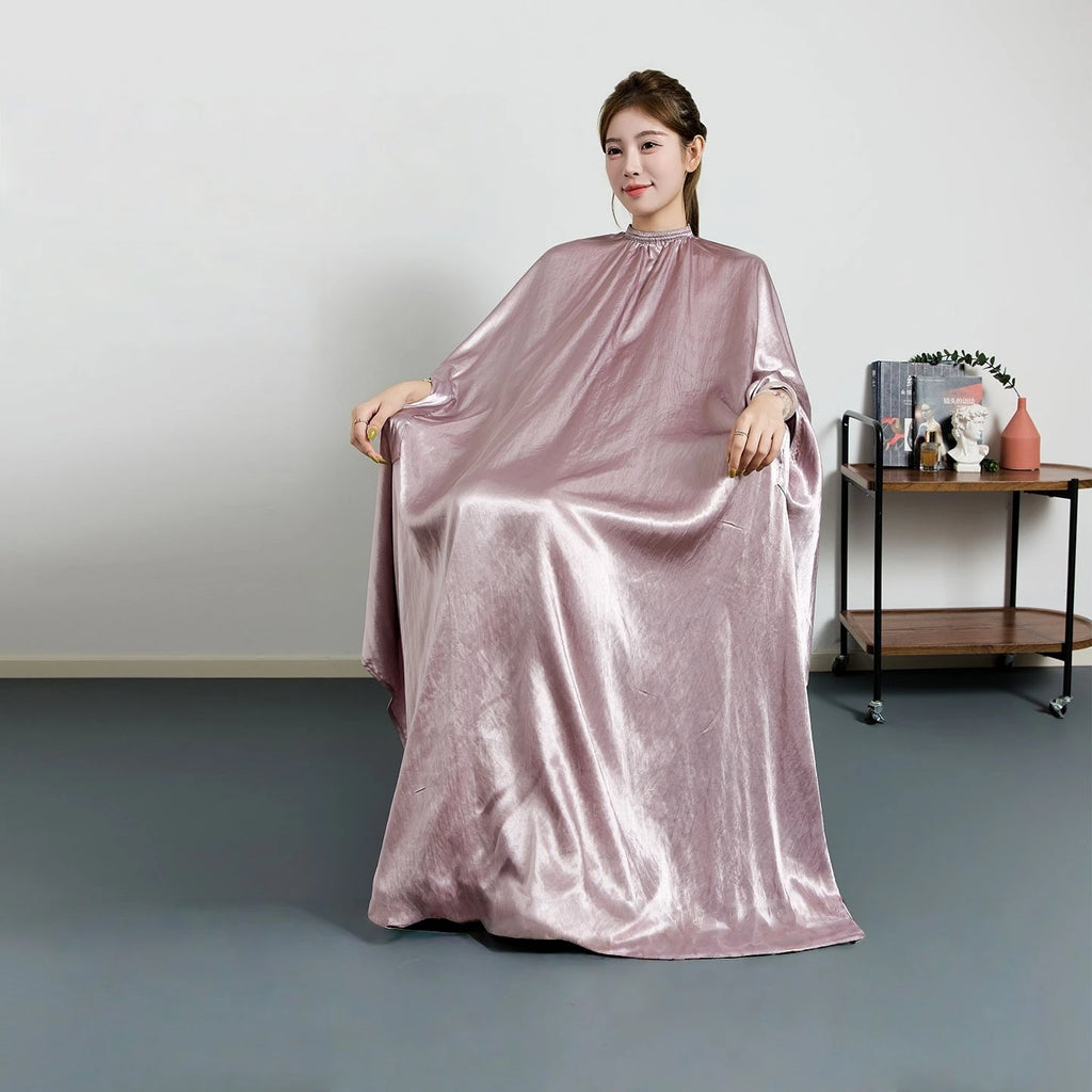 Large Size Hair Salon Hair Cutting Wrap Long Sleeve Hairdresser Robe Anti Hair Gown Barber Hairdressing Cloak Barbershop Apron