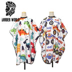 Salon Kids Hairdressing Cape Hairdresser Cartoon Pattern Haircut Styling Gown Barber Shop Household Child Hair Cut Cape Apron