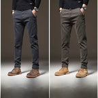 Fall High-End Casual Pants Men's Wear-Resistant Versatile Busin West Pants Trendy Loose Straight Long Pants for Men
