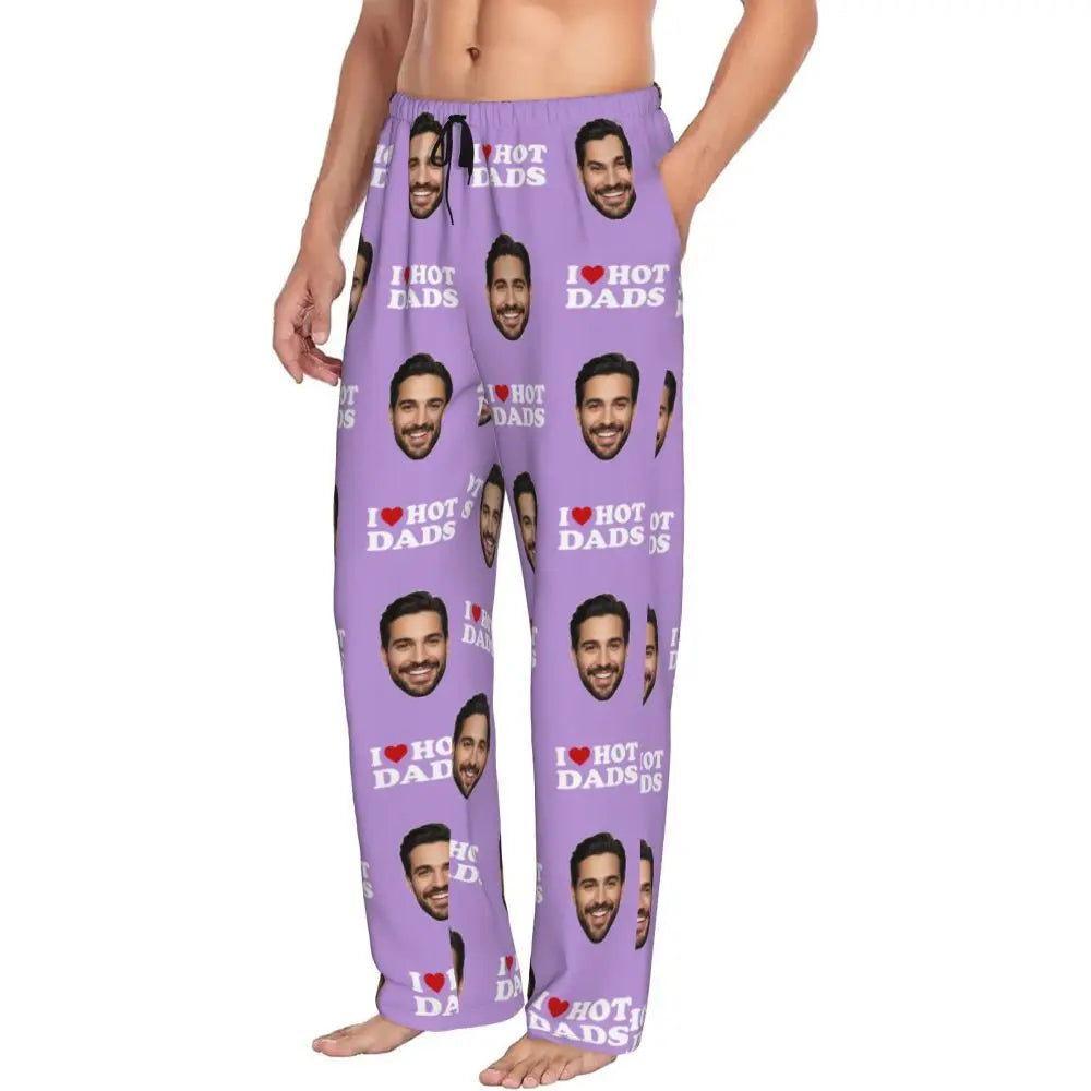 I Love Hot Moms Custom Pajama Pants