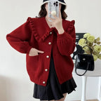 Women Jackets New Long Sleeve Doll Collar Women Jacket Black Elegant Jacket Coat Women Jaqueta Feminina Chaquetas De Mujer Q2180