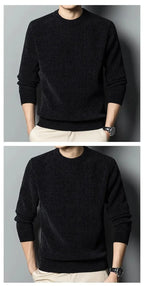Men's Sweater Thickened Knitted Pullover