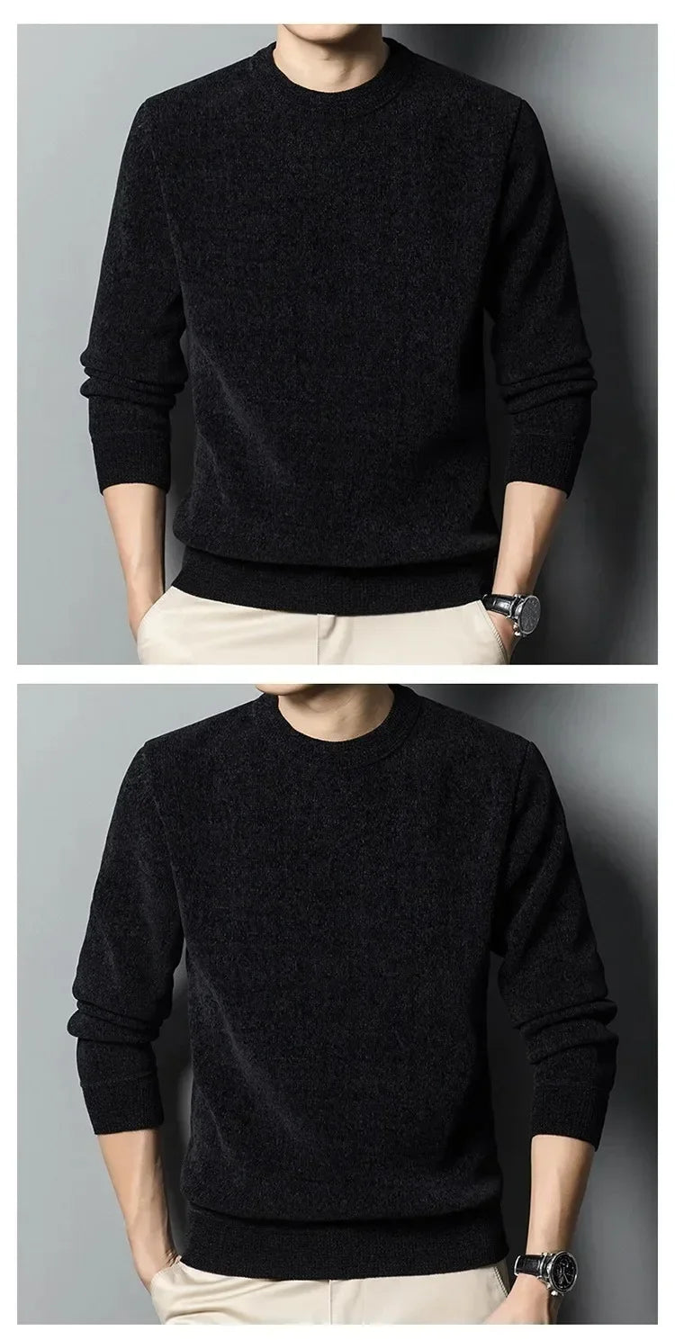 Men's Sweater Thickened Knitted Pullover