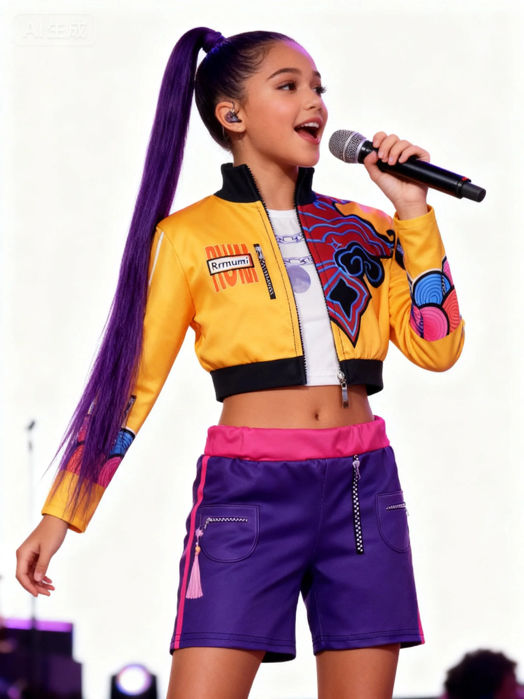 Girl star stage costume set, girl role-playing, Christmas, Halloween, birthday gifts, party dress up, princess dress, carnival c