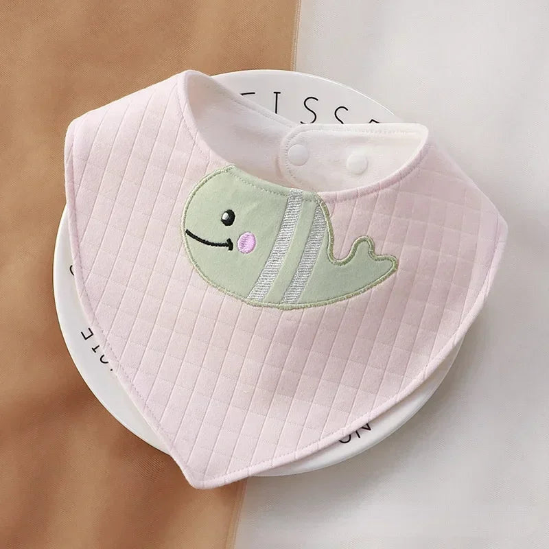 Cartoon Baby Bibs Soft Newborn Feeding Towel Cotton Cloths Baby Girls Boys Bandana Bib Newborn Saliva Towel Burp Cloths