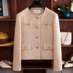 Jacket Women's Autumn 2025 New High-end Temperament Socialite Short Slim-fitting Casual Tweed Top