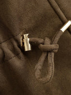 Women's Jackets 2025 Autumn Winter New Fashion Long Sleeves Double-Breasted Hooded Jacket Female High Street Elegant New Coats