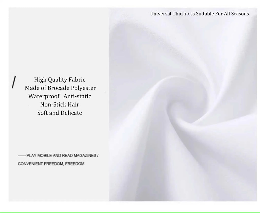 Custom Logo Water Repellent Adjustable Metal Button Hair Salon Work Hair Salon Hair Dressing Capes