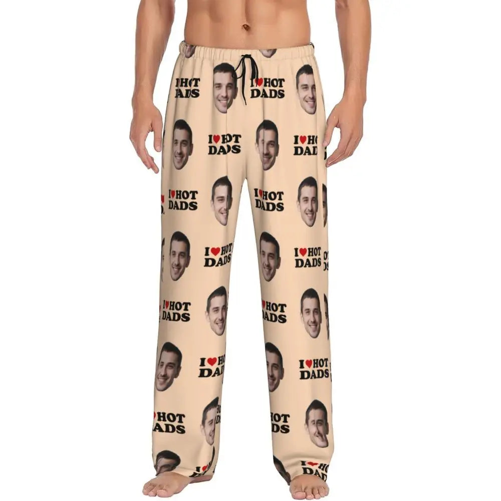 I Love Hot Moms Custom Pajama Pants