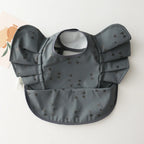 Baby Bibs INS Nordic Style Angel Feed Pocket Burp Girl Boy Infant Meals Bib Waterproof Easy Clean Cute Elephant Bibs Soft PU