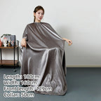 Large Size Hair Salon Hair Cutting Wrap Long Sleeve Hairdresser Robe Anti Hair Gown Barber Hairdressing Cloak Barbershop Apron