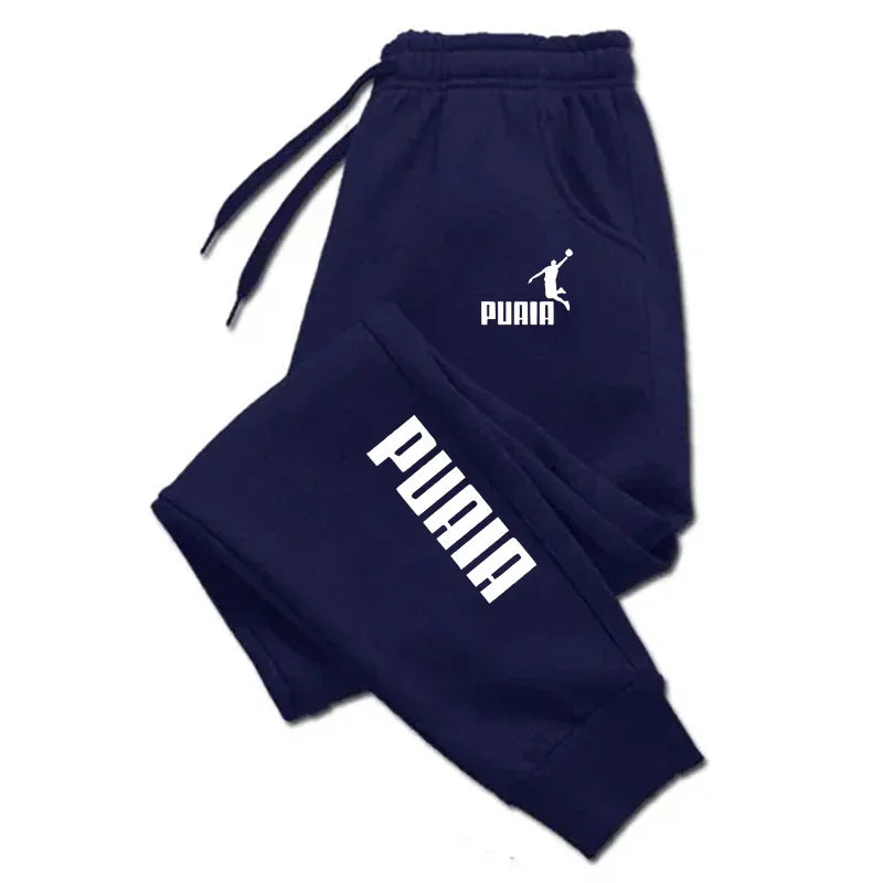 Men's Pant PUAIA Print s Autumn/Winter New Sport Jogging Trousers Fitness Loose Fit Clothing Solid Color Outfit Streetwear Pants