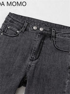 Jeans Female Denim Pants Black
