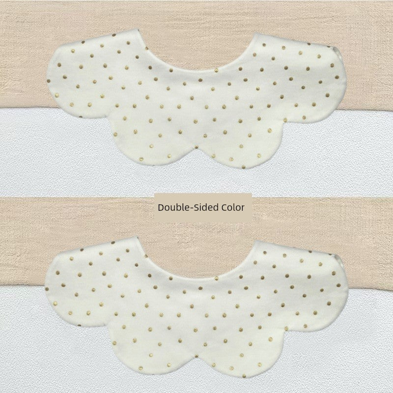 [2] Baby double-sided saliva towel ins K-style New arrival baby cotton bib Easiest for match double-sided saliva pocket bib