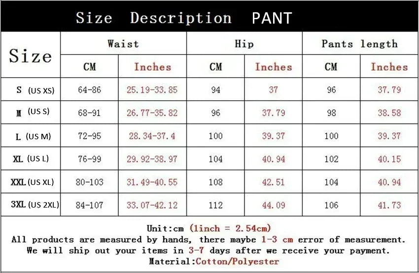 Mens Print Pants Autumn Winter