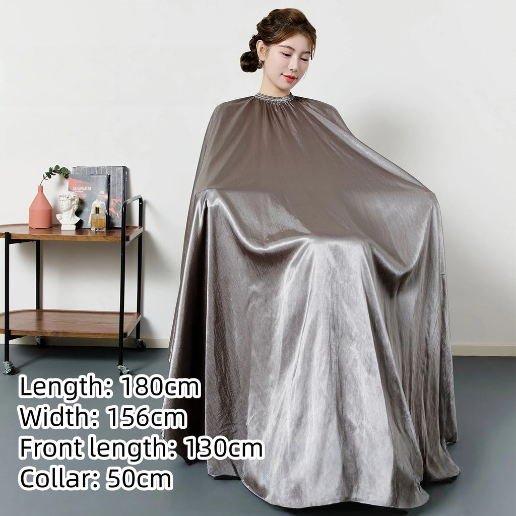 Large Size Hair Salon Hair Cutting Wrap Long Sleeve Hairdresser Robe Anti Hair Gown Barber Hairdressing Cloak Barbershop Apron