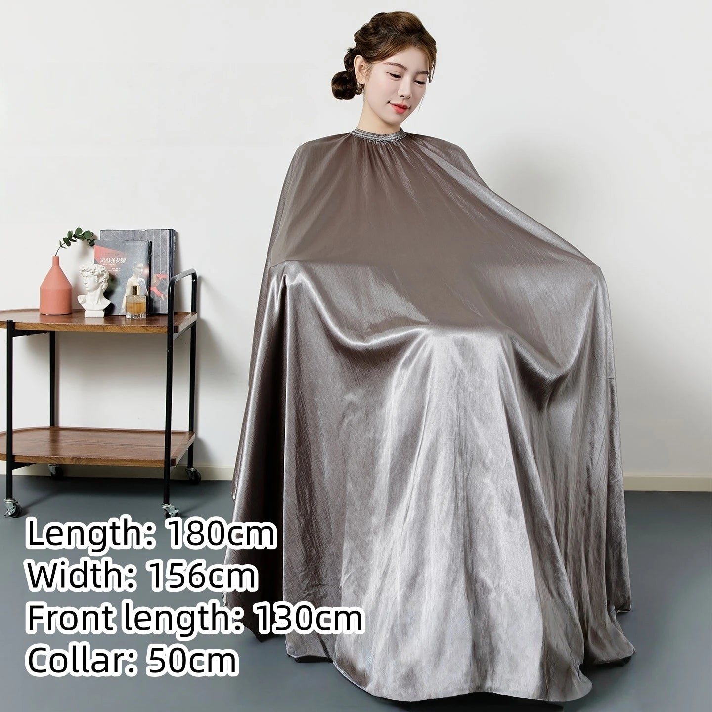 Large Size Hair Salon Hair Cutting Wrap Long Sleeve Hairdresser Robe Anti Hair Gown Barber Hairdressing Cloak Barbershop Apron